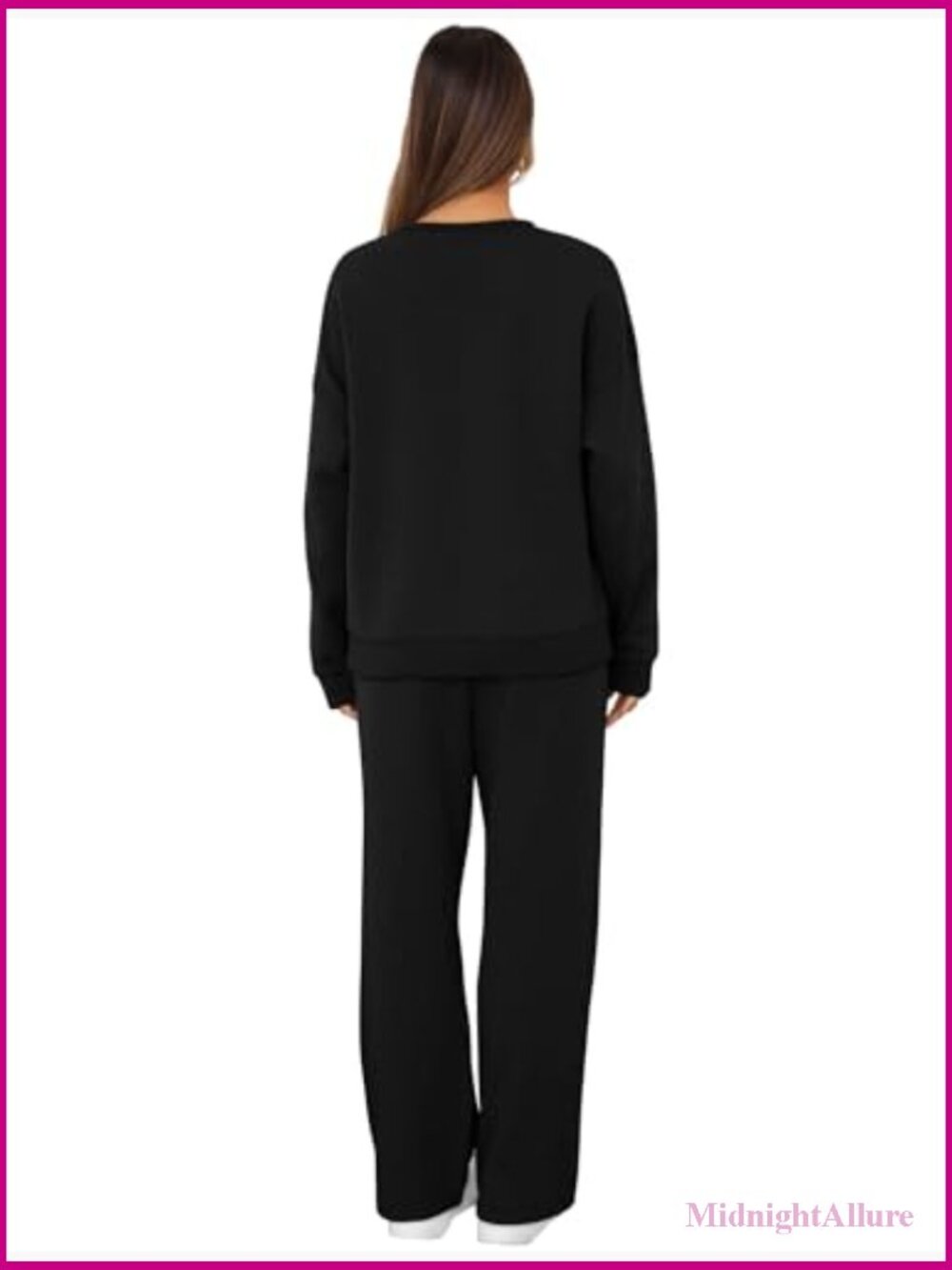 2 Piece Lounge Set - Oversized Sweatshirt & Wide Leg Sweatpants - Picture 5 of 7
